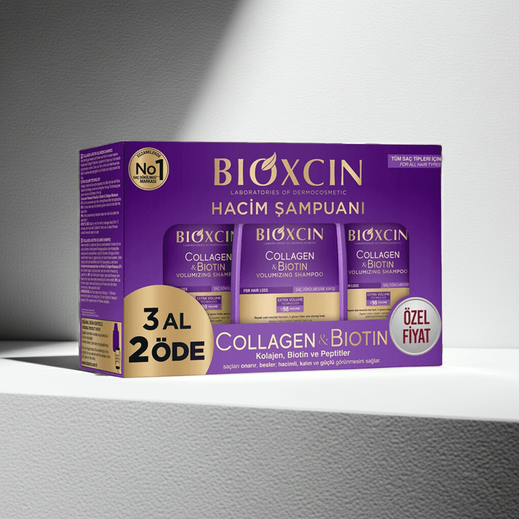 Bioxcin Collagen & Biotin Volumizing Shampoo for Fine, Thinning Hair - AbLe Cart