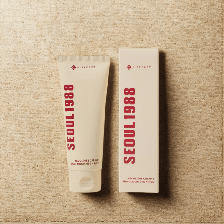 K - Secret Seoul 1988 Snail Mucin 93% Moisturising Cream | Rice Extract - AbLe Cart