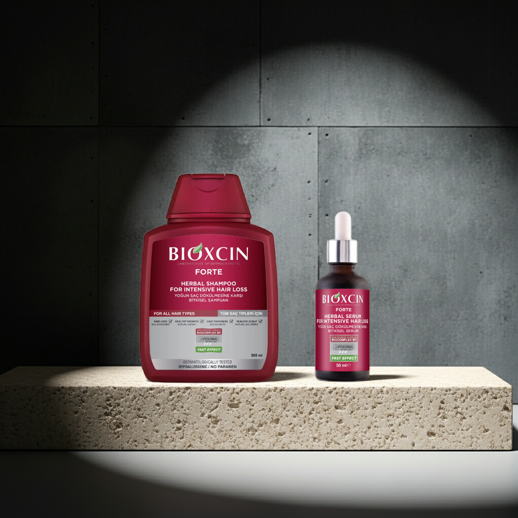 Bioxcin Complete Intensive Hair Loss Kit - Fight hair loss and strengthen weak follicles