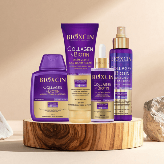 Bioxcin Collagen & Biotin Mega Bundle | Hair Strengthening & Anti - Hair Loss System - AbLe Cart
