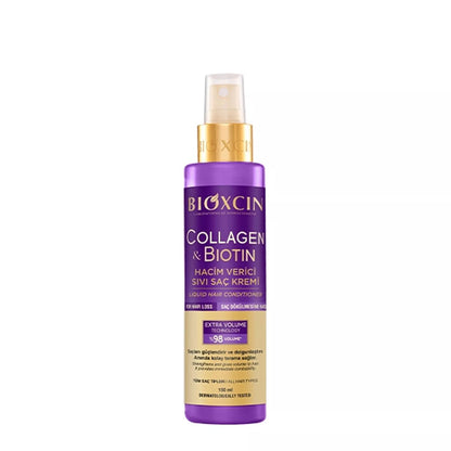 Bioxcin Collagen & Biotin Volumizing Liquid Conditioner | Leave - In Hair Treatment - AbLe Cart