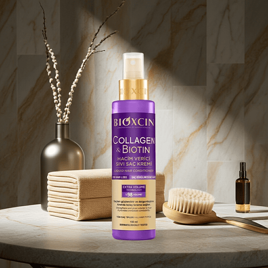 Bioxcin Collagen & Biotin Volumizing Liquid Conditioner | Leave - In Hair Treatment - AbLe Cart