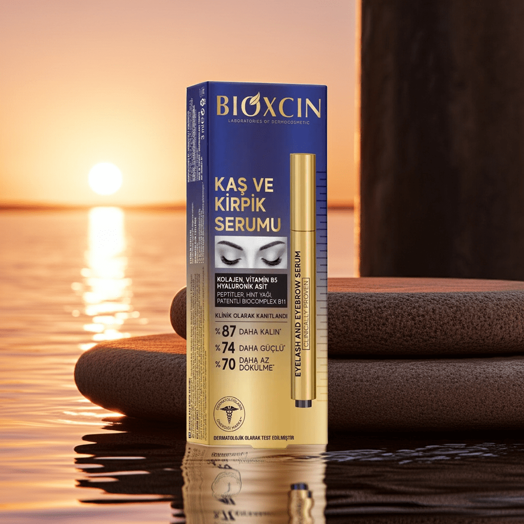 Bioxcin Eyelash & Eyebrow Serum with Collagen, Vitamin B5 & Hyaluronic Acid - AbLe Cart