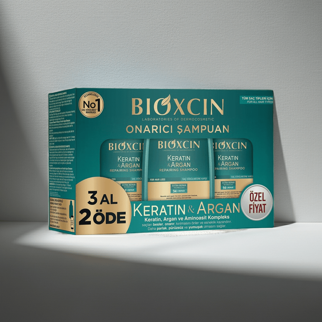 Bioxcin Keratin & Argan Repair Shampoo for Damaged Hair - AbLe Cart