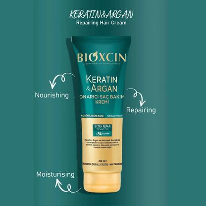 Bioxcin Keratin & Argan Repairing Conditioner for Damaged Hair - AbLe Cart