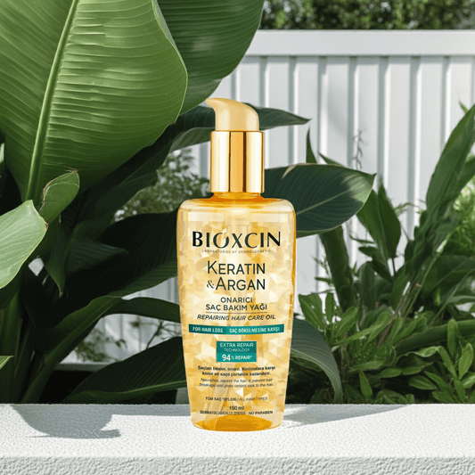 Bioxcin Keratin & Argan Repairing Hair Oil - For Damaged & Frizzy Hair - AbLe Cart