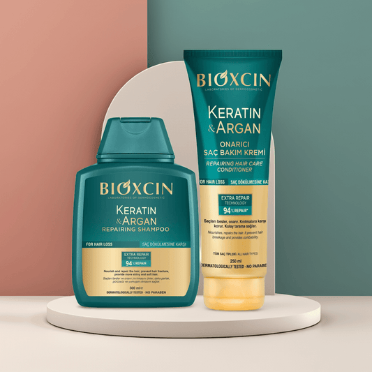 Bioxcin Keratin & Argan Shampoo and Conditioner Bundle – Repair & Nourish - AbLe Cart