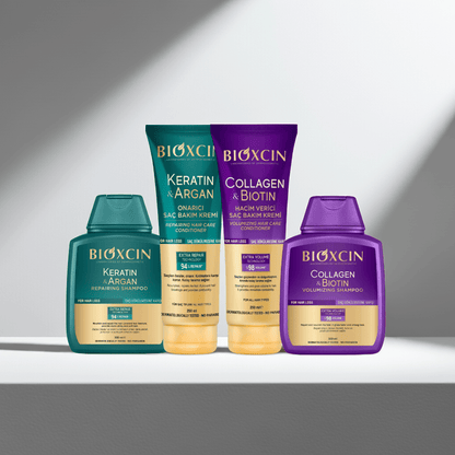 Bioxcin Total Hair Care Duo | Collagen - Biotin & Keratin - Argan Shampoo & Conditioner Set - AbLe Cart