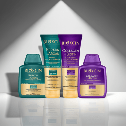 Bioxcin Total Hair Care Duo | Collagen - Biotin & Keratin - Argan Shampoo & Conditioner Set - AbLe Cart