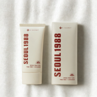 Seoul 1988 skincare product packaging on a white background